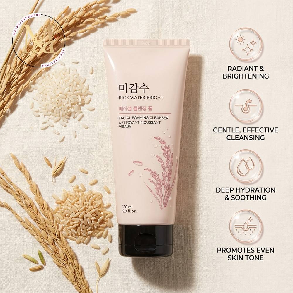 The Face Shop Rice Water Bright Facial Foaming Cleanser 150 ml