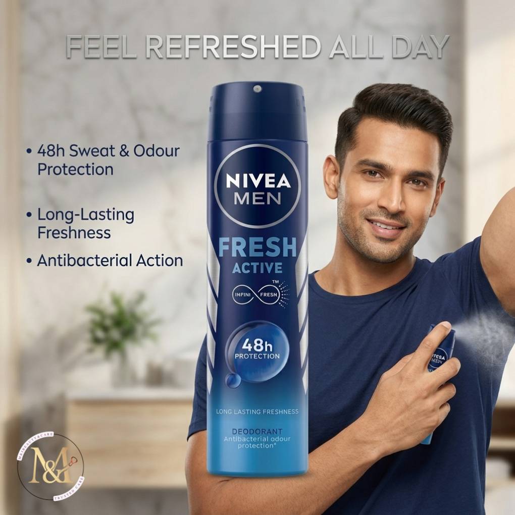 Nivea Men Body Spray Fresh Active